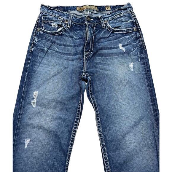 BKE Denim Men’s Tyler Straight Medium Wash Denim Jeans - KBK2303R - size 33 - Picture 3 of 11